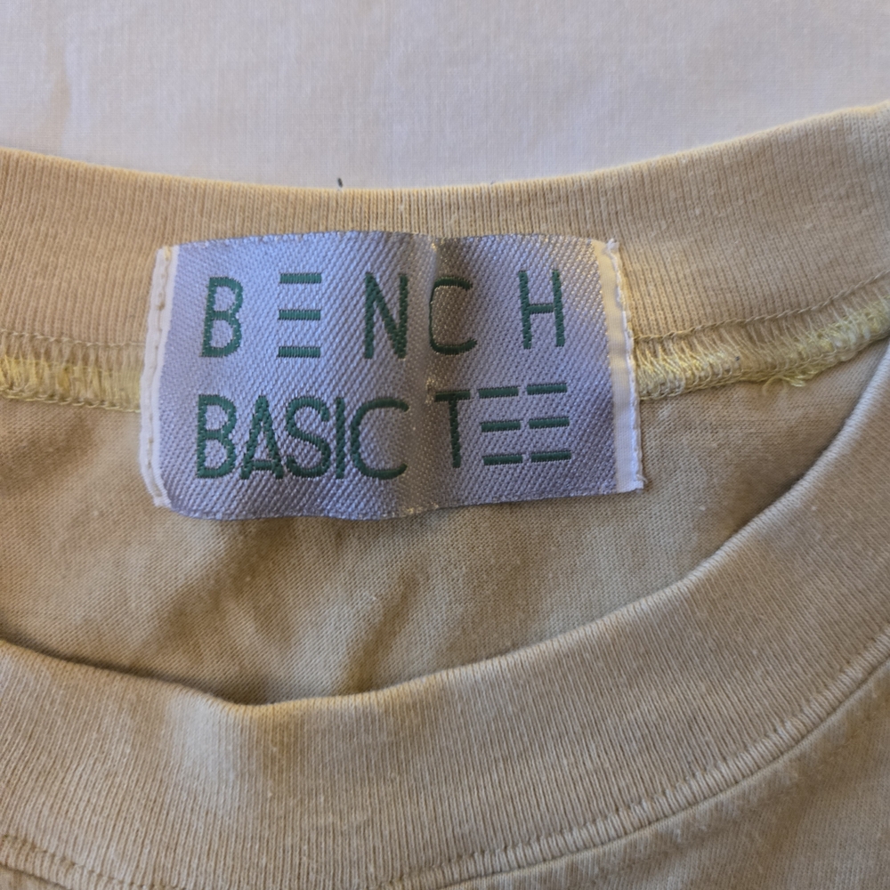 Bench Beige Basic Tee with Green Logo - image 2
